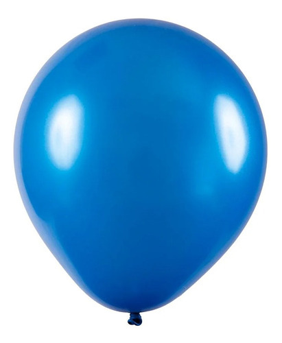 Balão De Festa Redondo - Azul - 8 Buffet - 50 Unidades