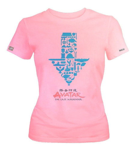 Camiseta Avatar La Leyenda De Aang Logo Dama Mujer Ikrd