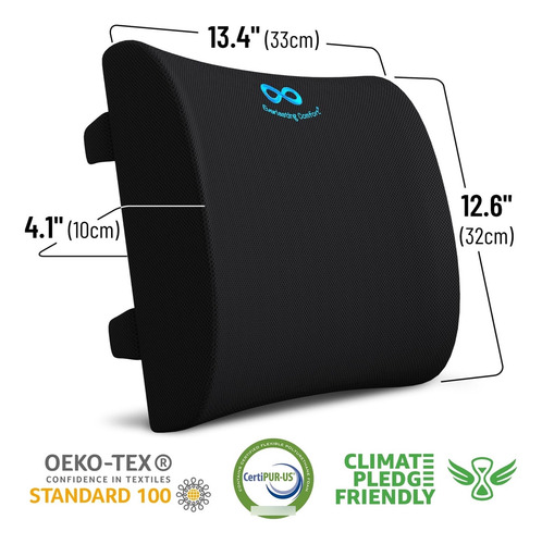 Almohada Para Espalda De Espuma Viscoelástica Memory Foam Ne