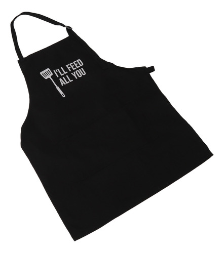 Divertido Delantal De Chef Para Hombre, 3 Bolsillos, Ajustab