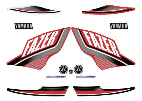 Kit Adesivos Yamanha Fazer 250 Blue Flex 2015 Todas As Cores