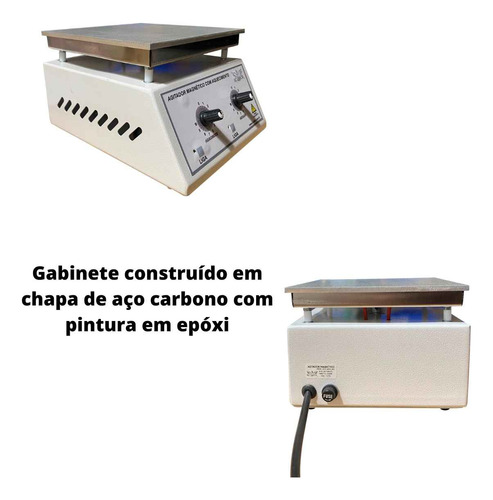 Agitador Magnético Aquecimento Controle De Temperatura 127v