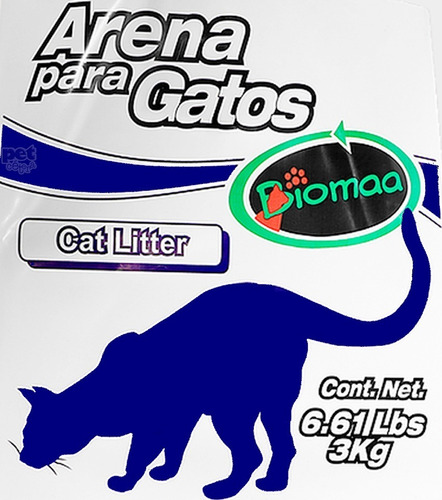 Imagen 1 de 7 de Arena Para Gato Económica Aglutinante (3 Kg)