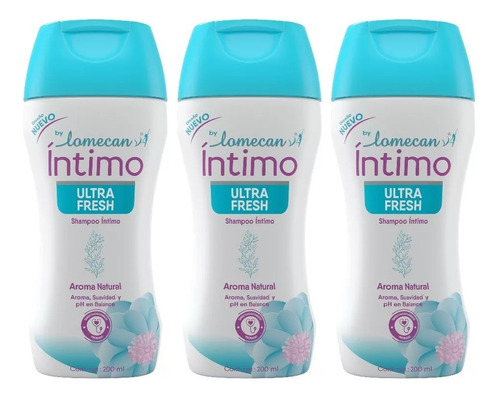 3 Shampoo Intimo Lomecan V Ultra Fresh 200ml