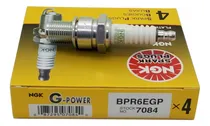 Comprar Kit De 4 Bujias Originales Ngk Bpr6egp - Br G-power Platinum