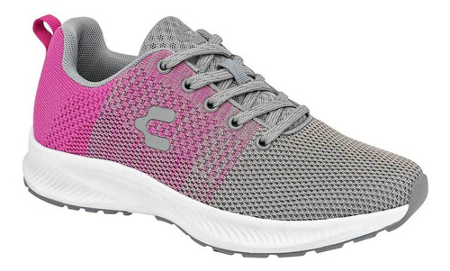 Tenis Mujer Charly 1049770 Gris Fucsia 100-608