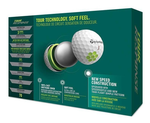 Imagen 4 de 6 de Kaddygolf Pelotas Golf Taylormade Tour Response X12 Blandas