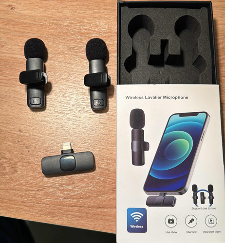 Micrófono Lavalier Doble Para iPhone (conector Lightning)