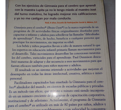 Cómo Aplicar Gimnasia Para El Cerebro Paul E. Dennison