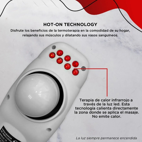 Imagen 10 de 10 de Masajeador Electrico - Masajes Para Todo El Cuerpo Garantia