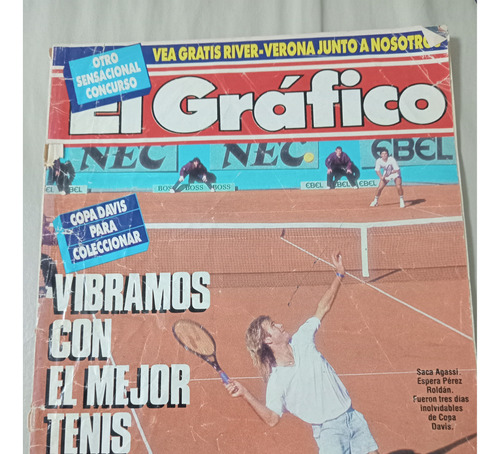 Revista El Grafico 26/7/1988 #3590 Copa Davis