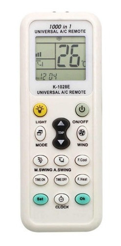 Control Universal A / C Remoto Split Ventana Toyo Whirlpool