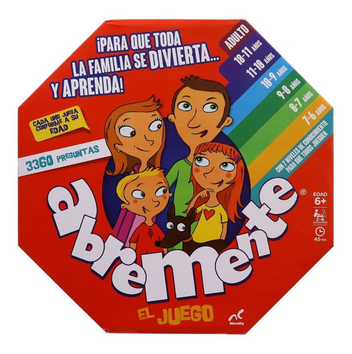 Juego De Mesa Novelty Abremente 3360 Preguntas Para Jugar