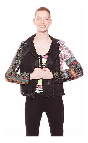 & Chaqueta Desigual Nueva Aplicaciones 38 Con Envío