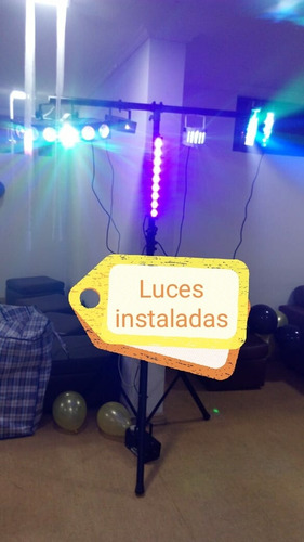 Imagen 7 de 9 de Arriendo De Luces Fiesta Flúor, Parlante,máquina De Humo