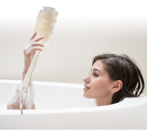 Cepillo De Baño Ducha Exfoliante Espalda Masaje Mango Largo