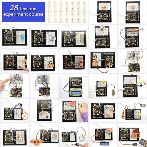 Kit Programación Para Arduino Keyestudio Stem 28 Proyectos