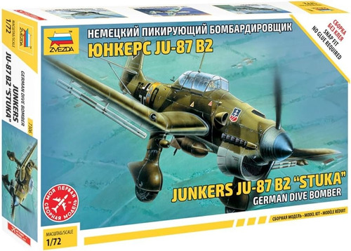 Maqueta Para Armar Junkers Ju87 B2 Stuka Zvezda 7306 1/72