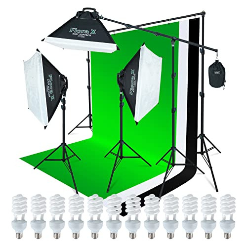 Kit De Iluminación Para Estudio Fotográfico De 2000 Vatios C