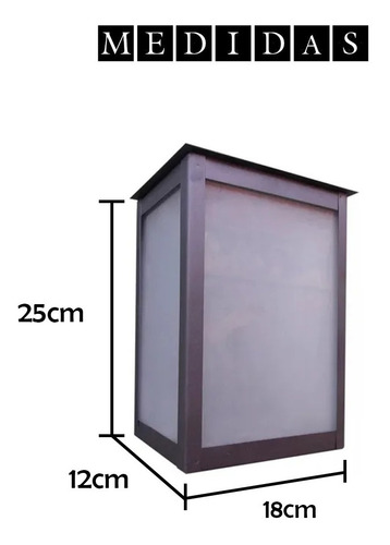 Imagen 3 de 7 de 4 Farol Exterior De Pared Led 1 Luz Comercio Jardin 2000