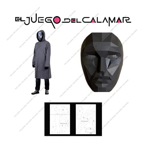 Mascara Jefe El Juego Del Calamar  Papercraft