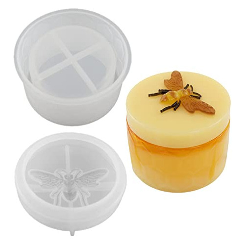 Molde De Resina Para Tarro De Abeja De Miel Con Tapa, Molde