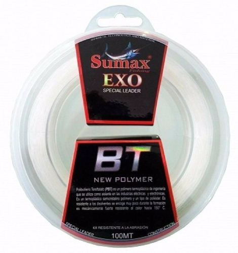 Linha Leader Sumax Exo Bt 0,80mm 36,2kg 80lbs - 100m