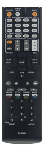 Rc-900m Reemplazado Remoto Ajuste Para Onkyo Network A/v Av