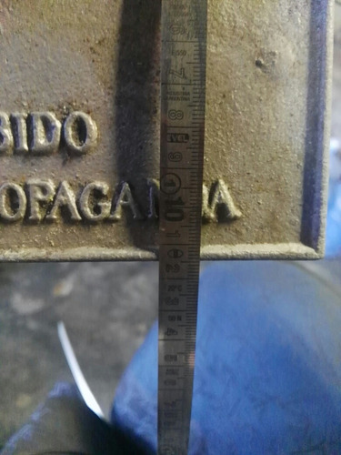 Imagen 2 de 3 de Antigua Placa De Aluminio De Buzones De Correo