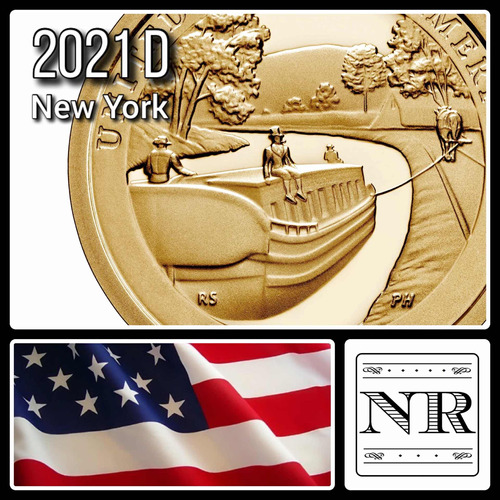 Estados Unidos - 1 Dolar - Año 2021 D - Erie Canal - N. York