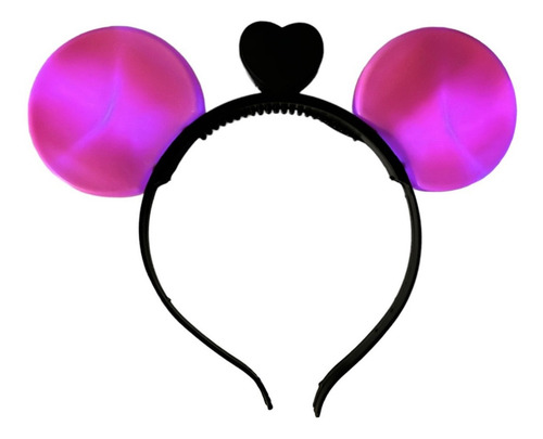 75 Orejas Raton Mickey Led Luz Diadema Luminosa Fiesta Color