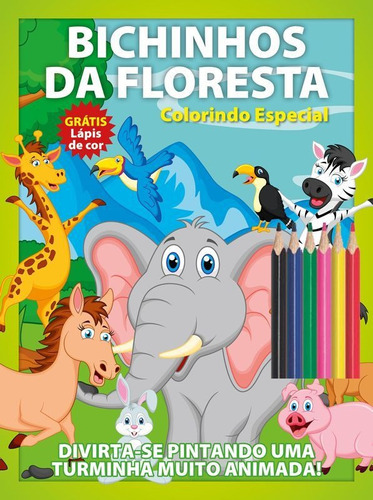 Livro: Bichinhos Da Floresta Colorindo Com Lápis De Cor, De Ibc - Instituto Brasileiro De Cultura Ltda. Série Indefinido, Vol. 1. On Line Editora, Capa Mole, Edição 1 Em Português, 2020