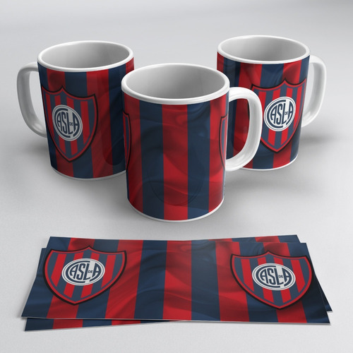 Taza Plastica Sublimada Futbol San Lorenzo Cuervo Boedo #196