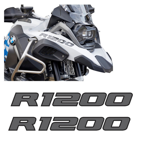 Emblema Adesivo Bmw R 1200 Gs R1200 Cinza R1200gs09 Fgc