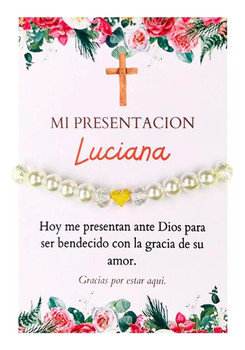 10 Pulseras Decenario Recuerdos De Presentación Corazón