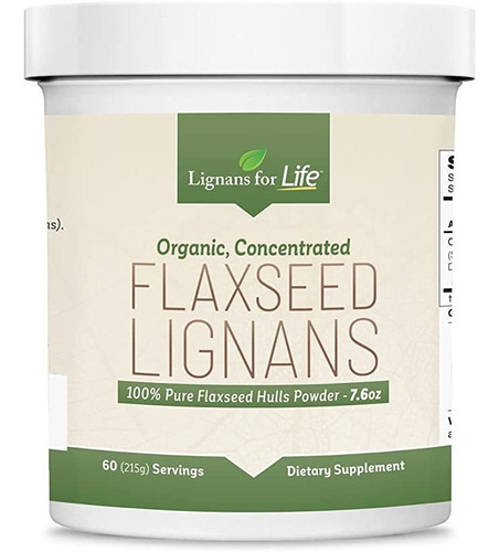 Lignans For Life Flaxseed Hulls Bulk Powder, 60 Porciones -