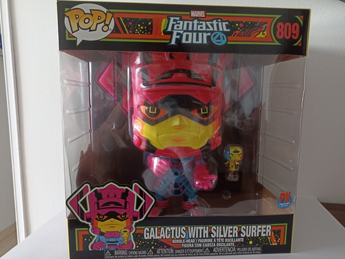 Funko Pop Galactus W Silver Surfer (809) Px Exc 10 Inch Bl