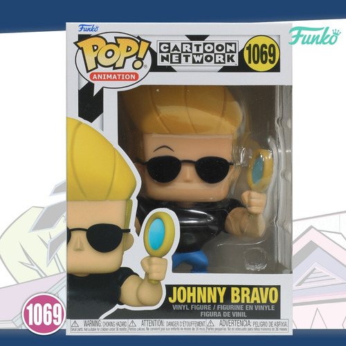 Imagen 4 de 4 de Figura De Acción Cartoon Network Johnny Bravo De Funko Pop! Animation