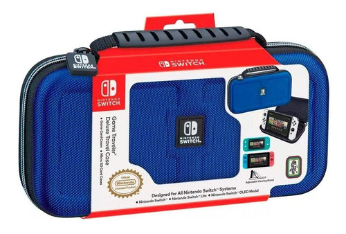 Estuche Game Traveler Deluxe Blue Black Nintendo Switch Oled