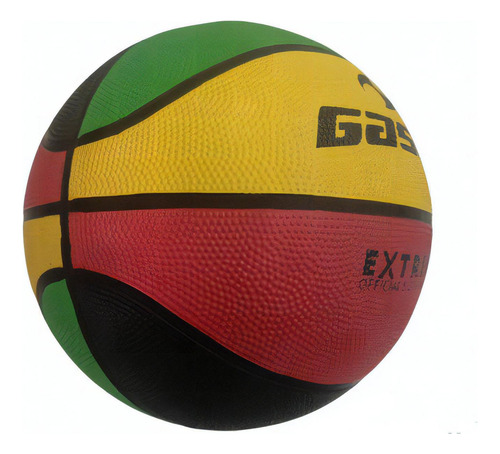 Balón Para Básquet Bol Basketball Extreme No. 7 Gaser Verde/amarillo/rojo/negro
