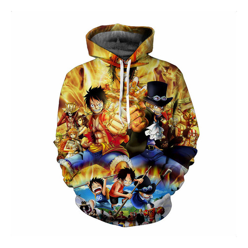 Rey De Los Mares Luffy Sudadera Con Capucha Para Cosplay Ani