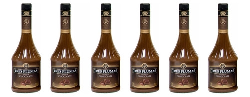 Licor Tres Plumas Chocolate X750cc Caja X6