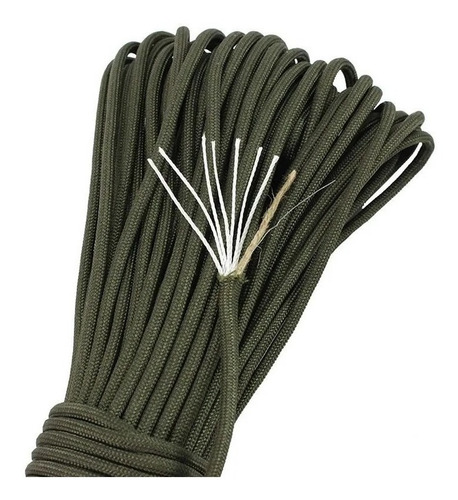 Paracord 5 Metros Fuego Pesca Cuerda 550 Tipo 3 Made In Usa