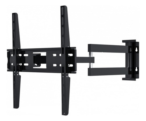 Soporte Led Extensible Giratorio Brazo Doble 23 A 65 Eb-300 Color Negro