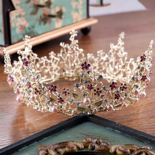 .l Corona Tiara Reina For Novia De Estilo Retro Barroco