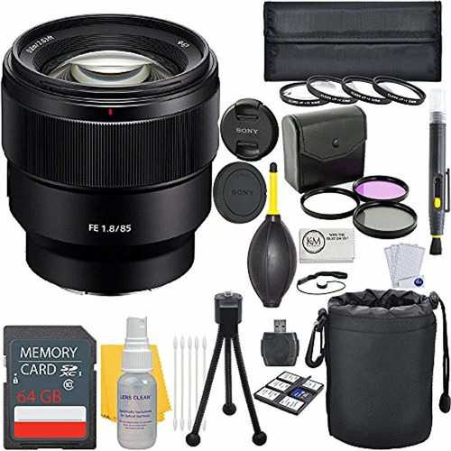 Sony Fe F 1.8 Marco Completo E-mount Lente Prime Deluxe +