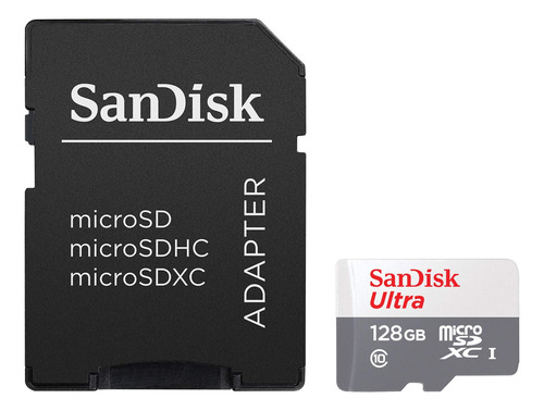 Tarjeta De Memoria Sandisk Ultra Microsd 128gb Class 10 Uhs-