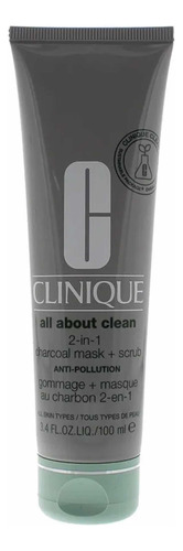 Clinique Máscara De Charcoal Y Exfoliante, Dos En Uno
