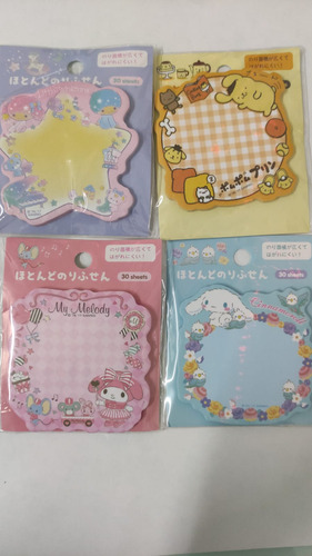 Paquete De 4 Postick Notas Sanrio My Melody , Cinnamon, Pomp