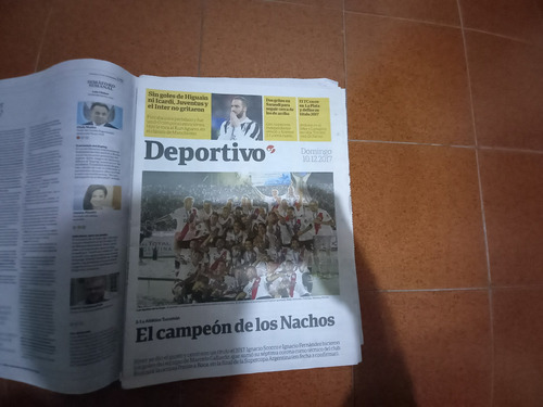 Diario Clarin 10/12/2017. River Campeón De La Copa Argentina (Usado)